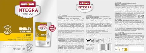 animonda INTEGRA PROTECT Katzenfutter nass Urinary Struvitstein mit Huhn (8 x 85g), vom Tierarzt empfohlen bei Harnsteinen, mit Veterinären entwickeltes Diätalleinfutter für erwachsene Katzen