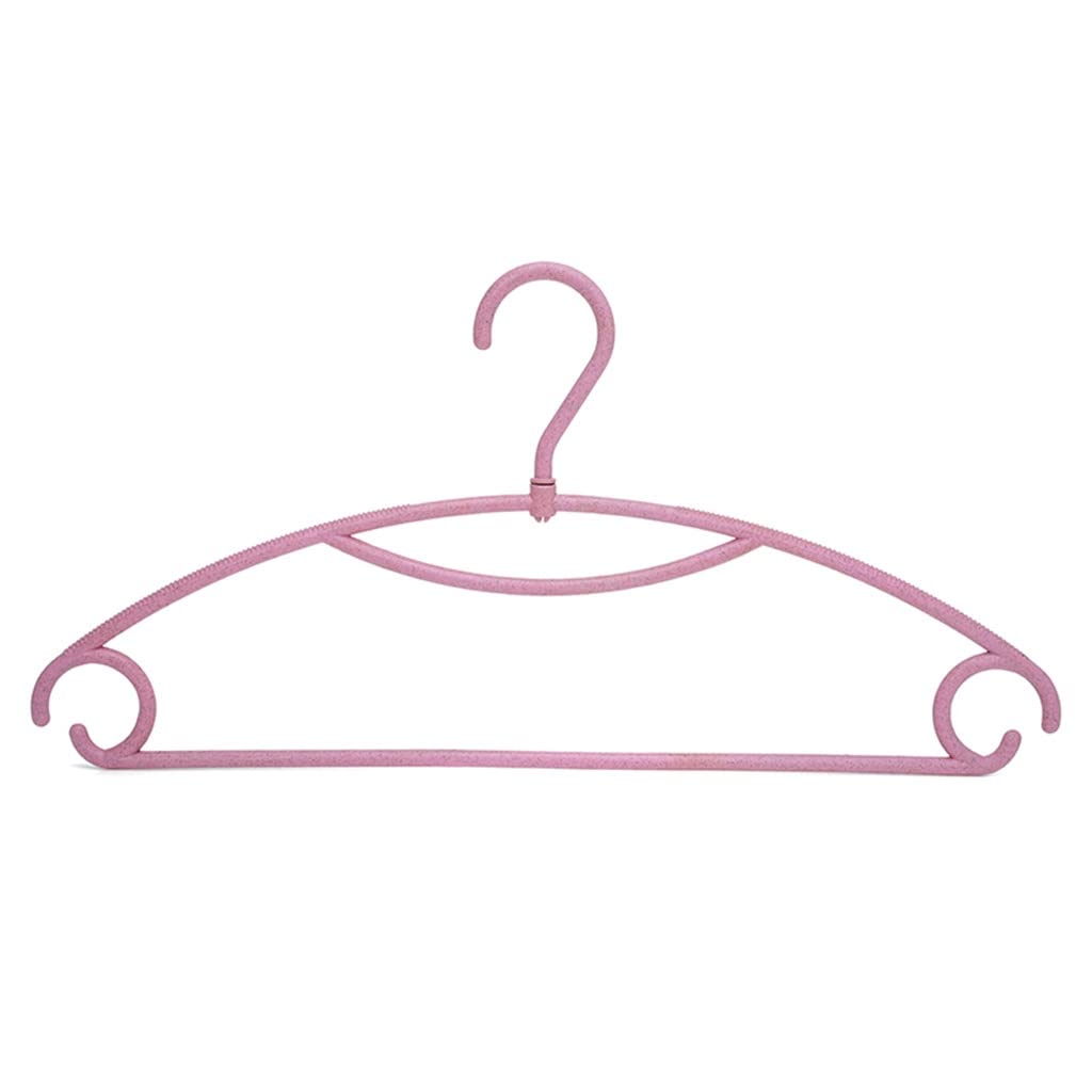 MOBYGKFY 10pcs Hangers Drying Racks 360 Swivel Hook Windproof Non-slip Clothing Hanger for Clothes Organizer(Roze)