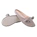 bestfur Women's Cute Soft Sole Cozy Cotton House Slippers, 6-7.5, Mouse