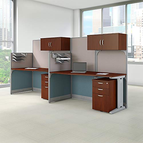 image for Bush Business Furniture Office in an Hour 2 Person Straight Cubicle De