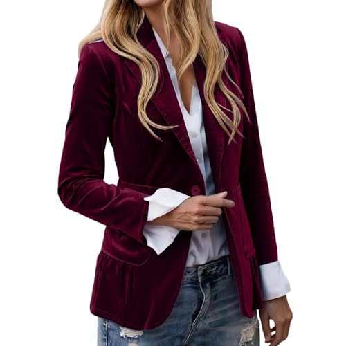 Veste en velours brillant fluide et légère pour un raffinement parfait