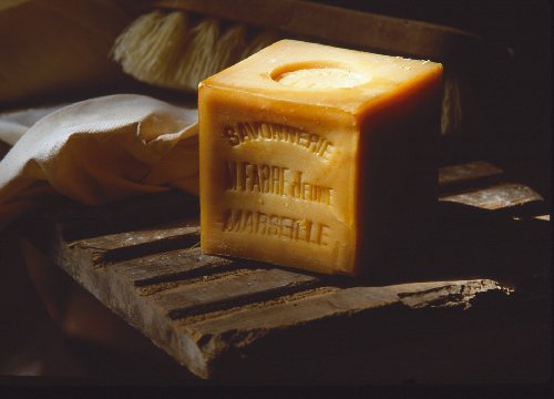 Marius Fabre Raw Marseilles Soap Roll with Raphia Tie 4.12 Lb, 16x6 Inch