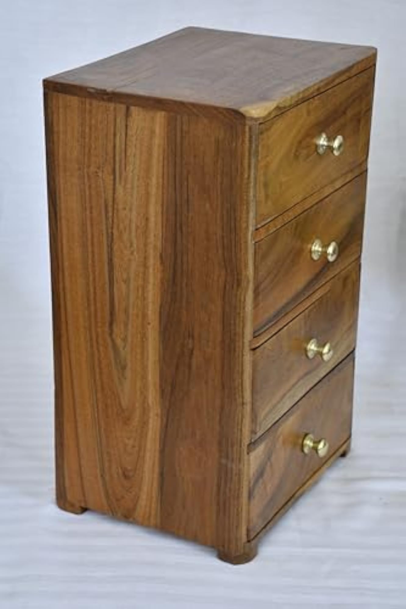 Wooden 4-Drawer Desk Organizer, Decorative Storage Chest