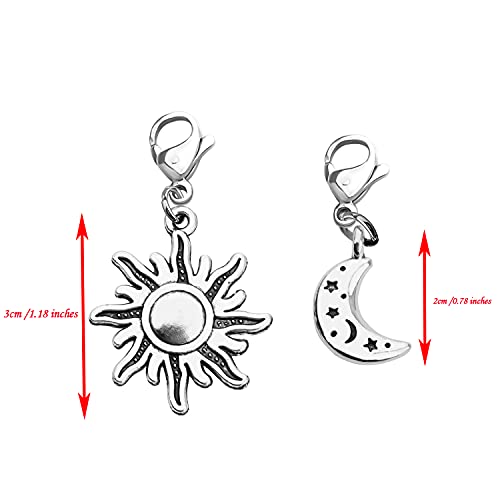 CENWA Sun and Moon Zipper Pull Clasps for Jewelry Couples Jewelry Gift for Boyfriend Girlfriend by CENWA - Image 2