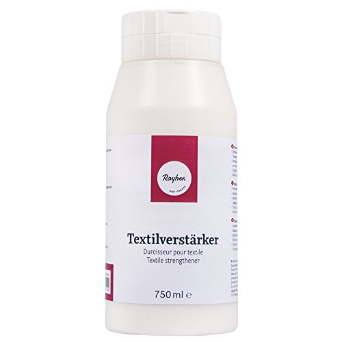 Rayher 34509000 Endurecedor de tejidos, 750 ml Para tela, ropa, lana, papel, cuero y más