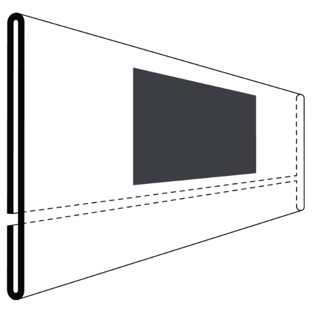 Krog Etikettenhalter magnetisch mit geschlossener Vorderseite, 210 x 75 mm, 50 Stück Klar
