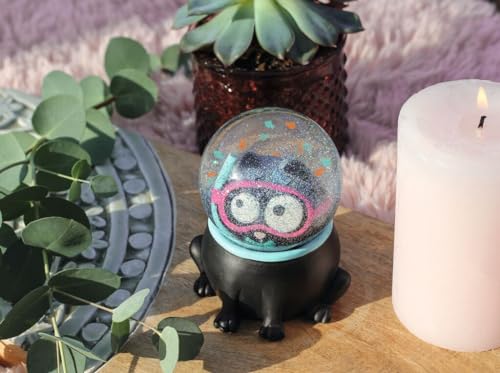 moses. Ed, The Cat Schneekugel, Schüttelkugel im Katzen Design mit Glitzer und farbigen Glitter-Fischen, lustige Katzen-Schneekugel, Glitzerkugel als Geschenk für Katzen-Fans