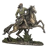 Unicorn Studios wu69784 a4 Apache Warrior en caballo con brazo y escudo