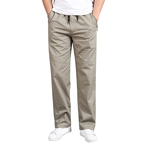 Pantalon homme habillé cargo en coton respirant et de grandes tailles