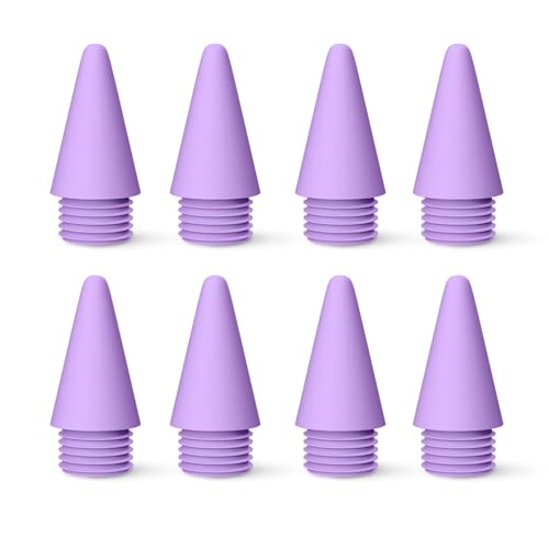 MEKO 8 Pack Replacement Tips for MEKO Fast Charging iPad Pencil ONLY-Purple