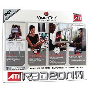 Visiontek Radeon 9250 128Mb Pci Ddr Video Card W/Dvi Tv-Out #TOP1