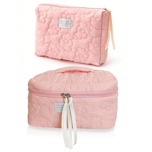 Borsa di Bellezza di Grande Capacità,Tasca Cosmetica Borsa,Cosmetici Borsa di Contenitore, Lavaggio Impermeabile Borsa di Contenitore di Grande Capacità,Adatto per i Viaggi-2Pcs