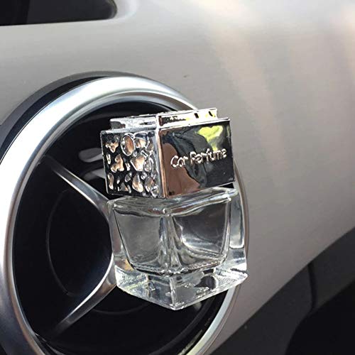 3 Pcs Car Air Freshener Vent Clip Essential Oil Diffuser Vent Clip Empty Glass Bottle With Clip Car Air Vent Fragrance Aromatherapy Scented Diffuser Bottle Auto Ornament Decors (Hollow Out) #TOP1