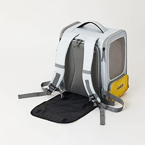 PETKIT Cat Backpack Carrier Expandable, Breathable Rucksack with Front Opening-Mesh Window-Pockets, Foldable Backpack Bag, Airline Approved for Carrying Dog Cat Up to 6KG for Hiking, Walking,Travel