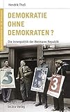  Deutsche Geschichte im 20. Jahrhundert 06. Demokratie ohne Demokraten?: Die Innenpolitik der Weimarer Republik