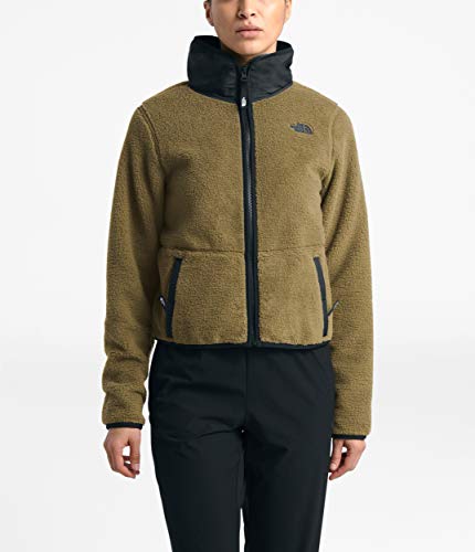 The North Face Women's Dunraven Sherpa Crop, British Khaki, XL