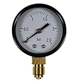 manometer 2 5 bar Druckluft Manometer senkrecht verschiedene Typen: 0-2,5 bar, 0-4 bar, 0-6 bar, 0-10 bar und 0-16 bar