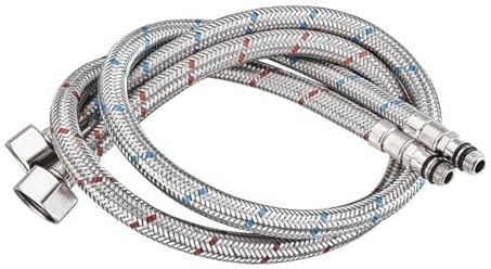 2 Pièces 20cm Tuyau Flexible 3/8", Acier Inoxydable 304