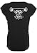 EMOM Fitness emom Bar Bell & Coffee (Trasero) lockeres Camiseta de Cuello Redondo para Mujer (Negro, Oscuro Gris o Gris Claro en Tamaño: XS, S, M, L), 10796-Schwarz-XS, Negro, Extra-Small