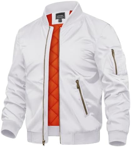 TACVASEN Men's Jackets-Bomber Jacket Fall Winter Warm Windbreaker...