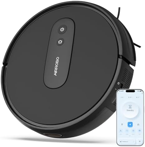 AIRROBO Robot Vacuums with 2800Pa Suction, 3-inch Slim Body, Gyro...