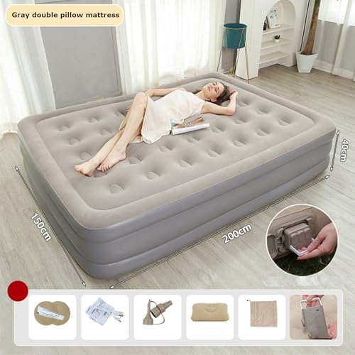 Cama inflable automática individual ideal para acampar al aire libre 7