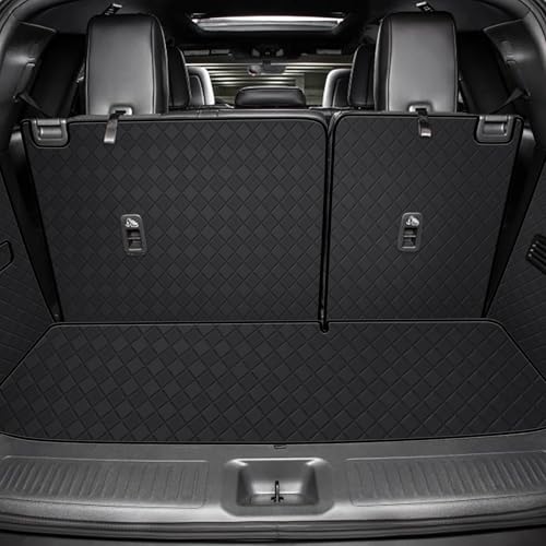 Image of Cargo Liner for QX60 2022-2026 (with Rear Left and Right Side Panels) | All Weather Leather Cargo Mat & Backrest Mat