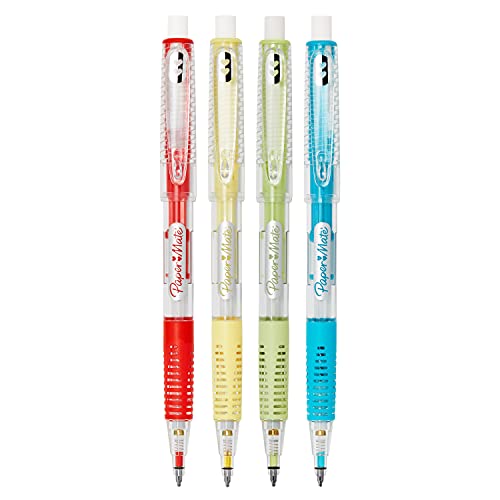 Image of Paper Mate Clearpoint Mechanical Pencils, 0.7mm Break-Resistant HB #2 Lead, Assorted Barrel Colors, 4 Count - Back to School, Writing Supplies, Note-Taking