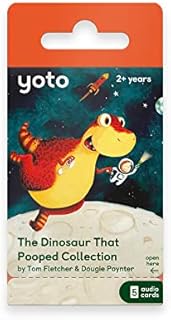 Yoto Player THE DINOSAUR THAT POOPED COLLECTION  6 Kids Audiobook Story Cards for Yoto Player Children's Speaker Cube | Toy Gift for Boys and Girls Age 0+ years.