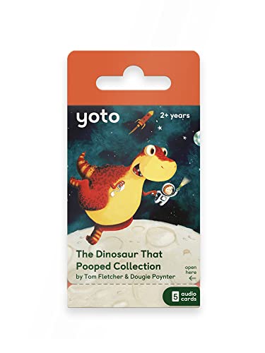 YOTO The Dinosaur that Pooped Collection by Dougie Poynter & Tom Fletcher – 6 Kids Audio Cards for Use with Player & Mini All-in-1 Audio Device, Screen-Free Listening with Fun Stories, Ages 2+