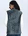 Rapbin Women's Vests Fashion Casual Stand Collar Vests for Women 2025 Trendy Buttoned Sleeveless Jackets with 3 Pockets, Grey, M