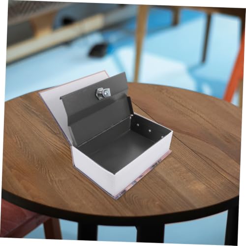 Caja fuerte portátil tipo libro vintage rosa para proteger tus objetos pequeños en el dormitorio 7
