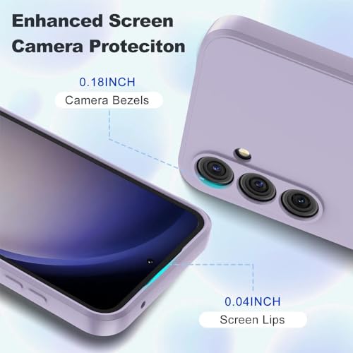 Image of Back Cover for Samsung Galaxy S23 FE 5G | Full Camera Protection | Premium Liquid Silicon Case | Flexible Bumper Case for Samsung Galaxy S23 FE 5G (Purple)