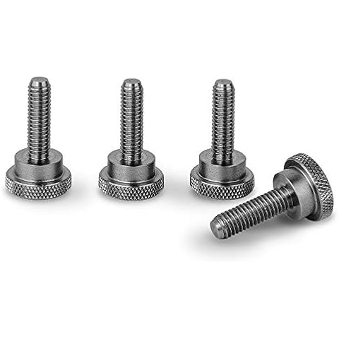 Precisiongeek Rostfreiem Edelstahl Ansatzschraube Rändelschrauben M6x19mm (4 Stück) Cover
