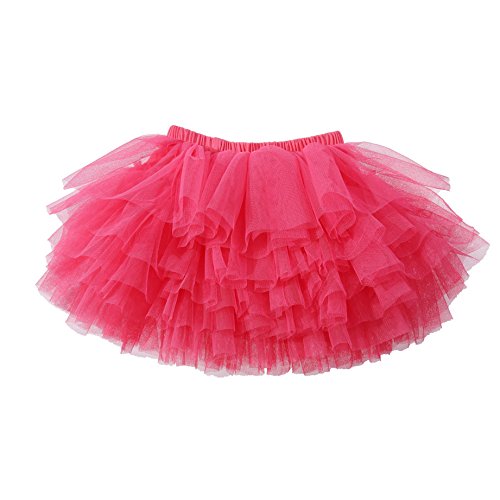 Image of Tutu Skirt for Baby Girl Toddler 6 Layered Tulle Skirts 1-8T