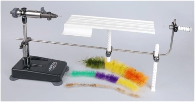 Stonfo Dubbing Brush Device - Fly Tying Tool - Gray - Metal, Plastic