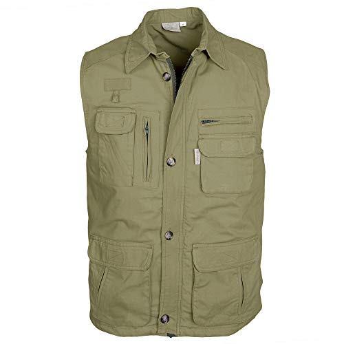 Travel Vest for Men, 100% Cotton, Multi Pocket, Perfect for Hunting Games