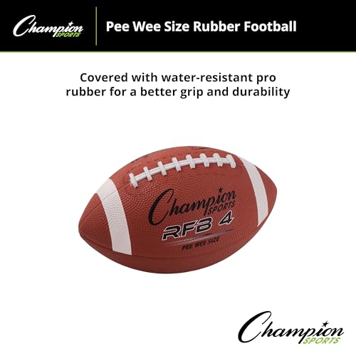 Champion Sports Rubber Pee Wee Football