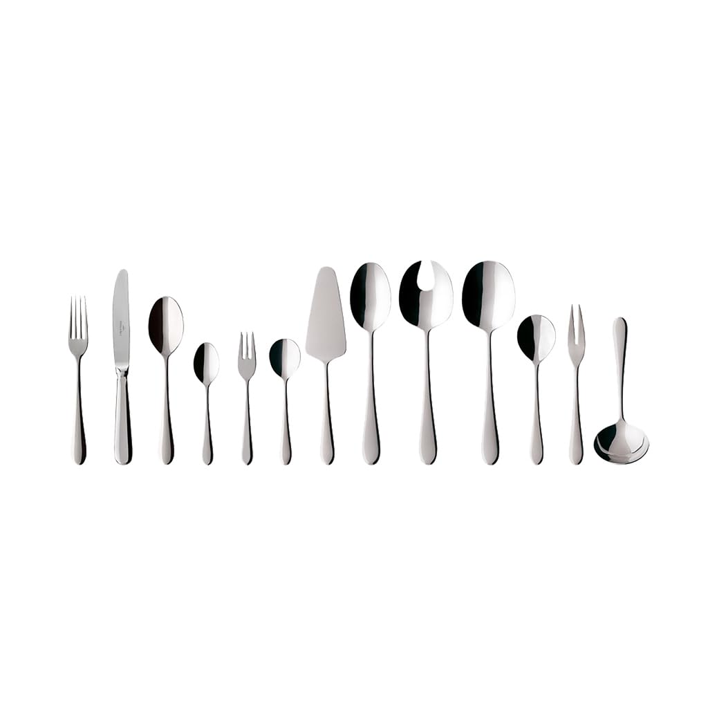 Villeroy & Boch Oscar Cutlery for up to 12 People, 68 Pieces, Stainless Steel, 18/10