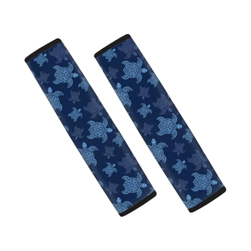 Biyejit Turtle Pattern 2 Pack Seat Belt Cover Pad, Cushion Car Seat Strap Pads for Kids Students Carseat Stroller Shoulder Strap Protector Accessories