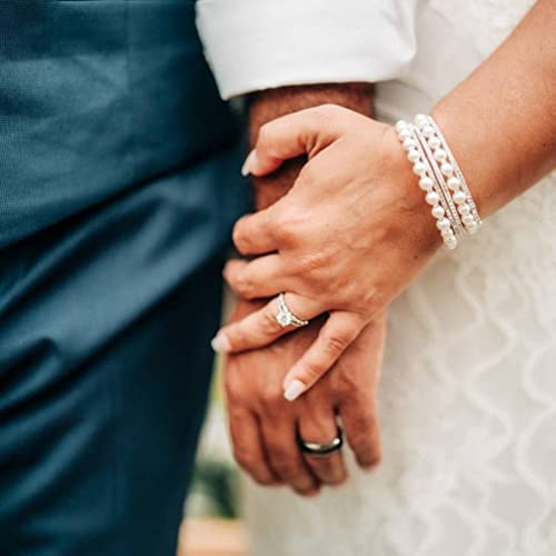 1.25CT 925 Sterling Silver Bridal Ring Sets Round CZ Engagement Rings Vintage Ring Promise Rings for Her Wedding Bands for Women2