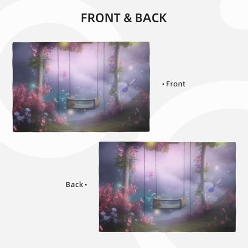 Sets de table de fleurs printanières pour repas intérieur extérieur - 4