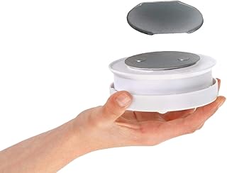 UNITEC Support magnétique pour détecteur de fumée - Résistant aux Chocs - Diamètre : 65 mm - Extrêmement Puissant - Autocollant