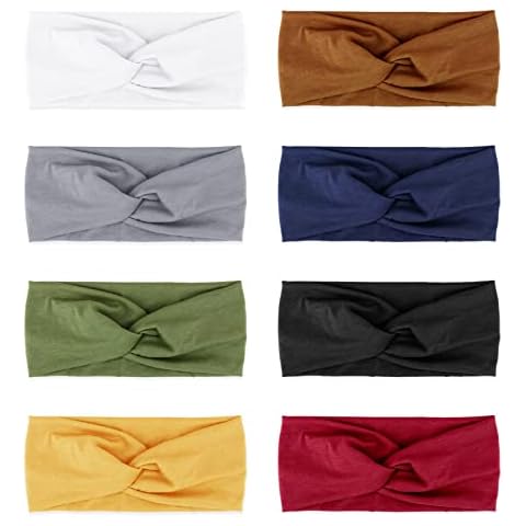 DRESHOW 8 Pack Vintage Headwraps for Women Cover