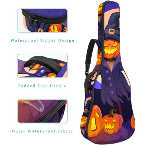 Housse de guitare en tissu Oxford épais rembourré avec boucle de suspension et sangle de cou Motif citrouilles et champignons d’Halloween 101,6 cm, Multicolore 5., 42.9×16.9×4.7 in, Sac de transport - Les Beatles, Paul McCartney, John Lennon, RIngo Starr, George Harrison Housse de guitare en tissu Oxford épais rembourré avec boucle de suspension et sangle de cou Motif citrouilles et champignons d'Halloween 101,6 cm, Multicolore 5., 42.9x16.9x4.7 in, Sac de transport – Image 5