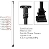 HAIXHX Black Wrought Iron Railing Posts, Deck/Stairs Adjustable Angle ...