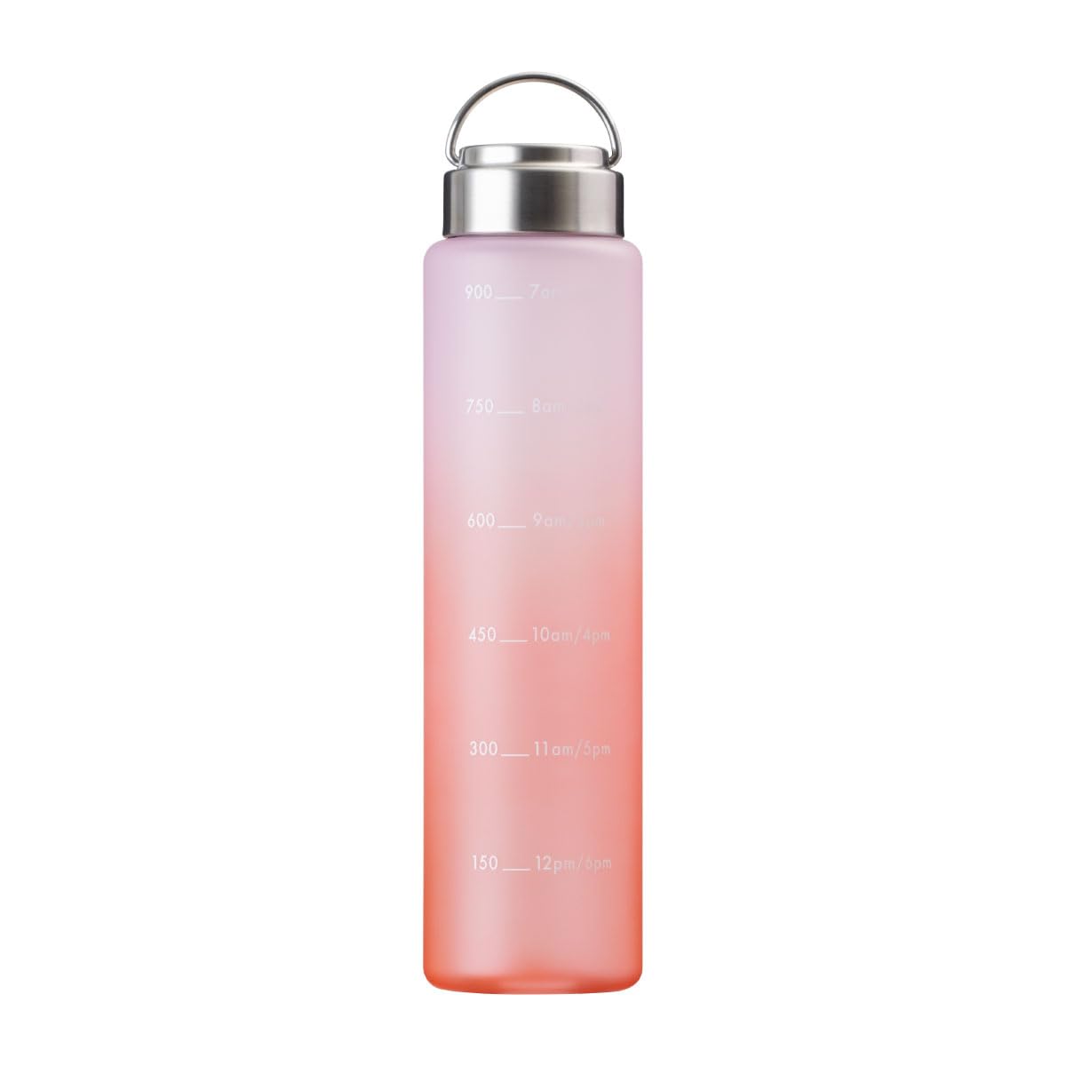 Atlas AJB-1000SB Lightweight Water Bottle with Handle, 33.8 fl oz (1,000 ml), Direct Drink, Notes, Time Markers, Easy Clean, Wide Mouth, Large Capacity, Sports Bottle, BPA Free, Strawberry Gradient