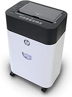 Vista 6 de HP - Trituradora de papel micro corte, alimentación automática de 120 hojas, tritura tarjetas de crédito y grapas, trituradora de papel resistente