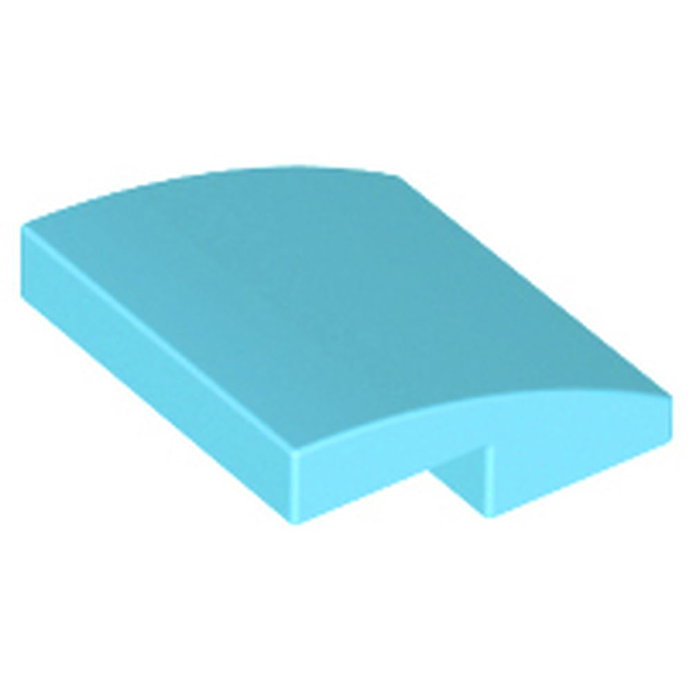 LEGO Slope, Curved 2 x 2 x 2/3, Building Block Part 15068, Part 15068, Choose Your Colour (Medium Azure, 10, Bricks) — image 1