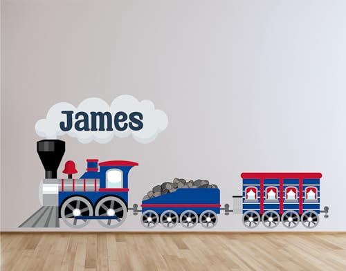 Vinilo decorativo tren personalizado para pared miniatura 2